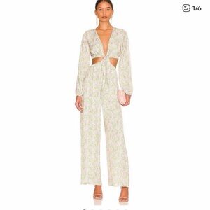 ZOE JUMPSUIT IN FLORAL  Cutout Jumpsuit